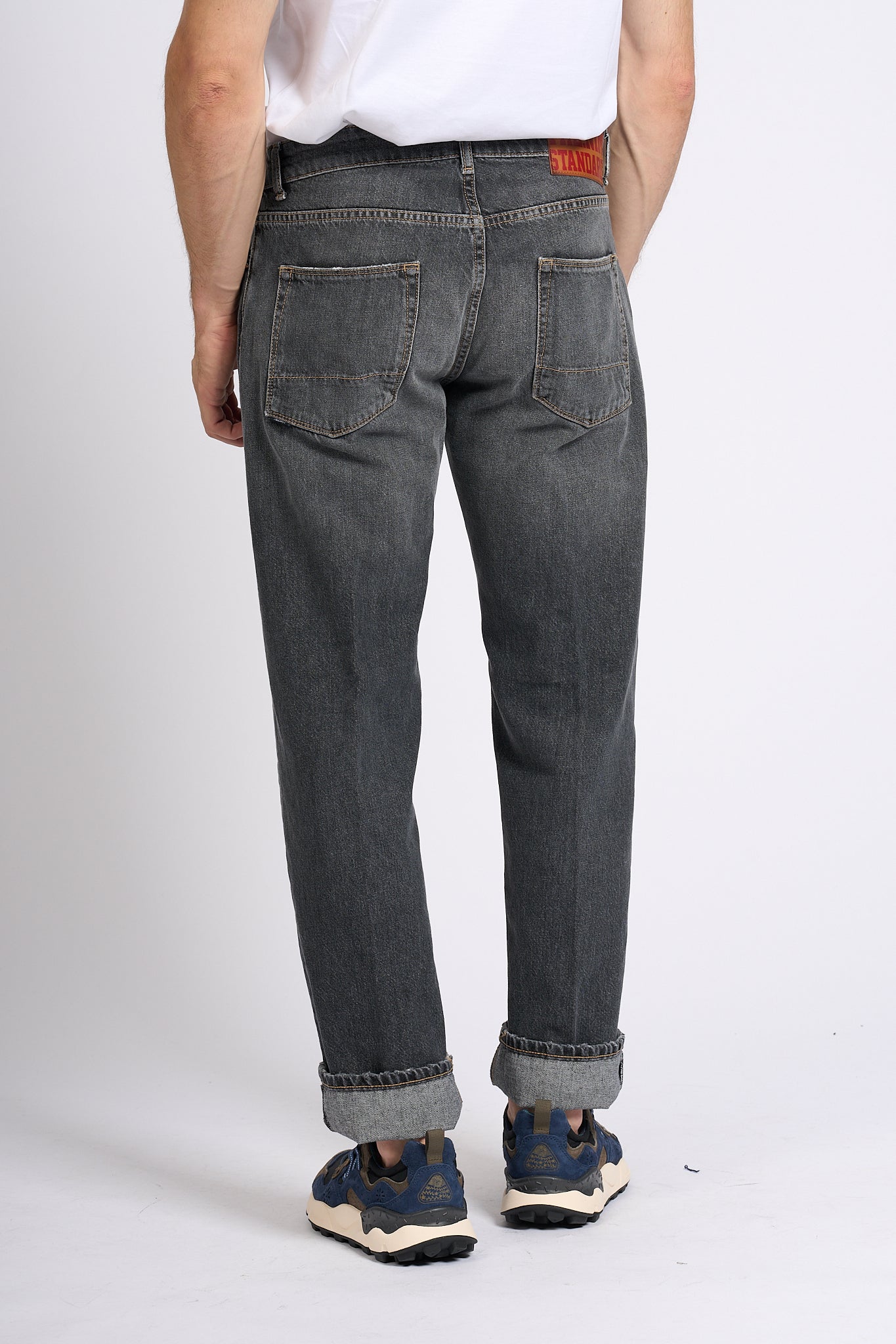 The Nim Jeans Grigio Uomo-4