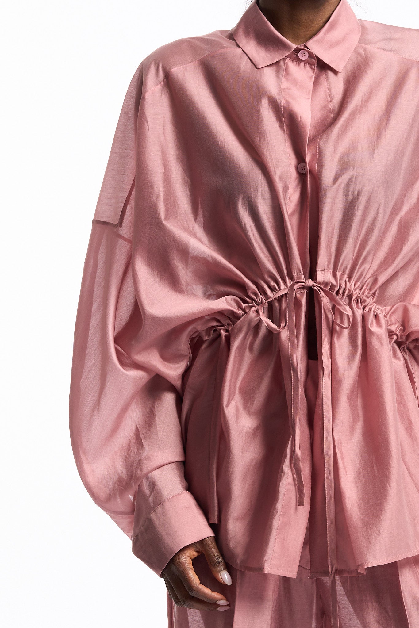 The latest Camicia Dalida Mussola Rosa Donna-4