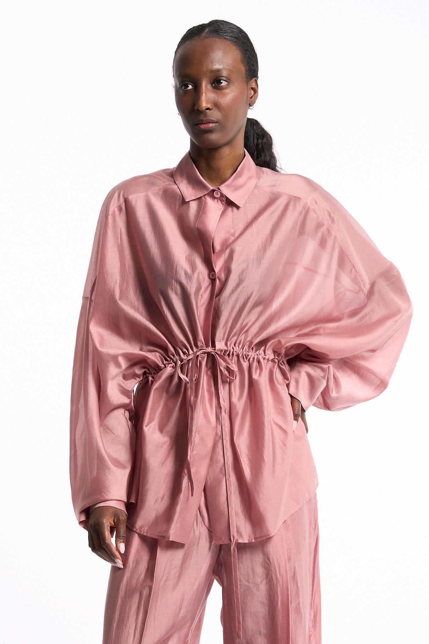 The latest Camicia Dalida Mussola Rosa Donna-1