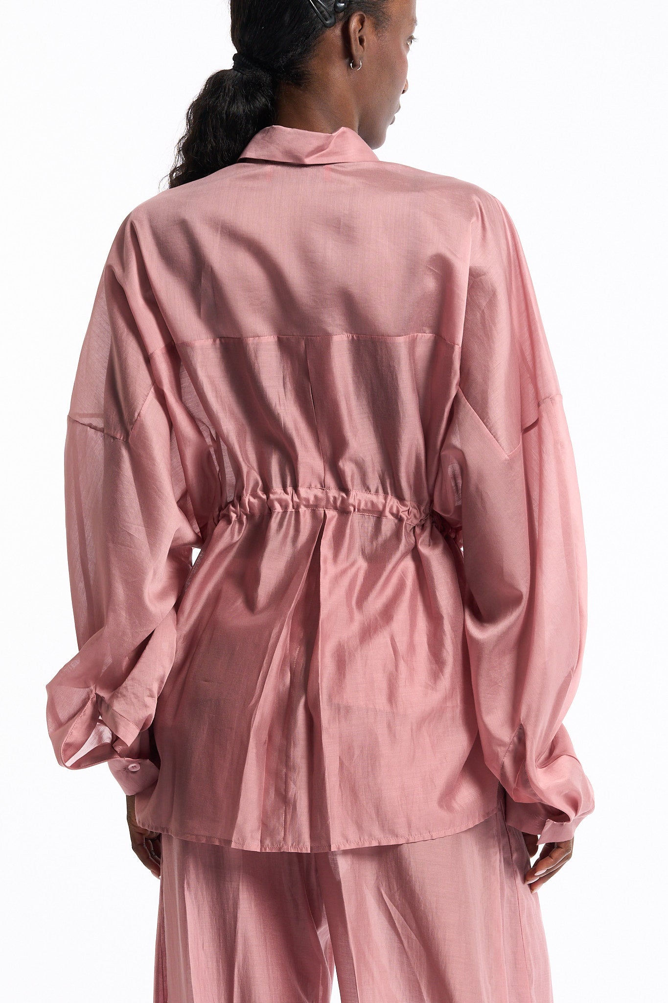 The latest Camicia Dalida Mussola Rosa Donna-2