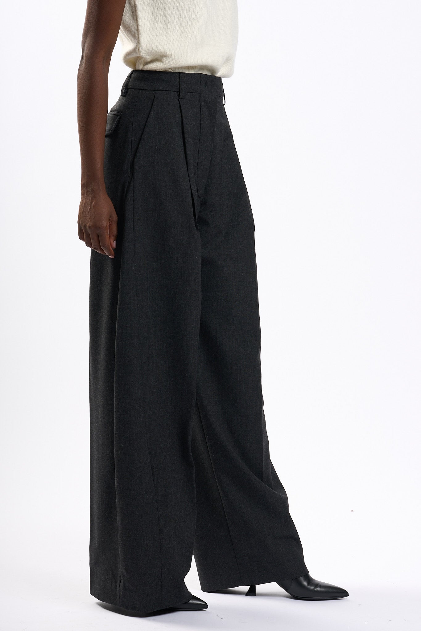 The latest Pantalone Billie Grigio Donna-5