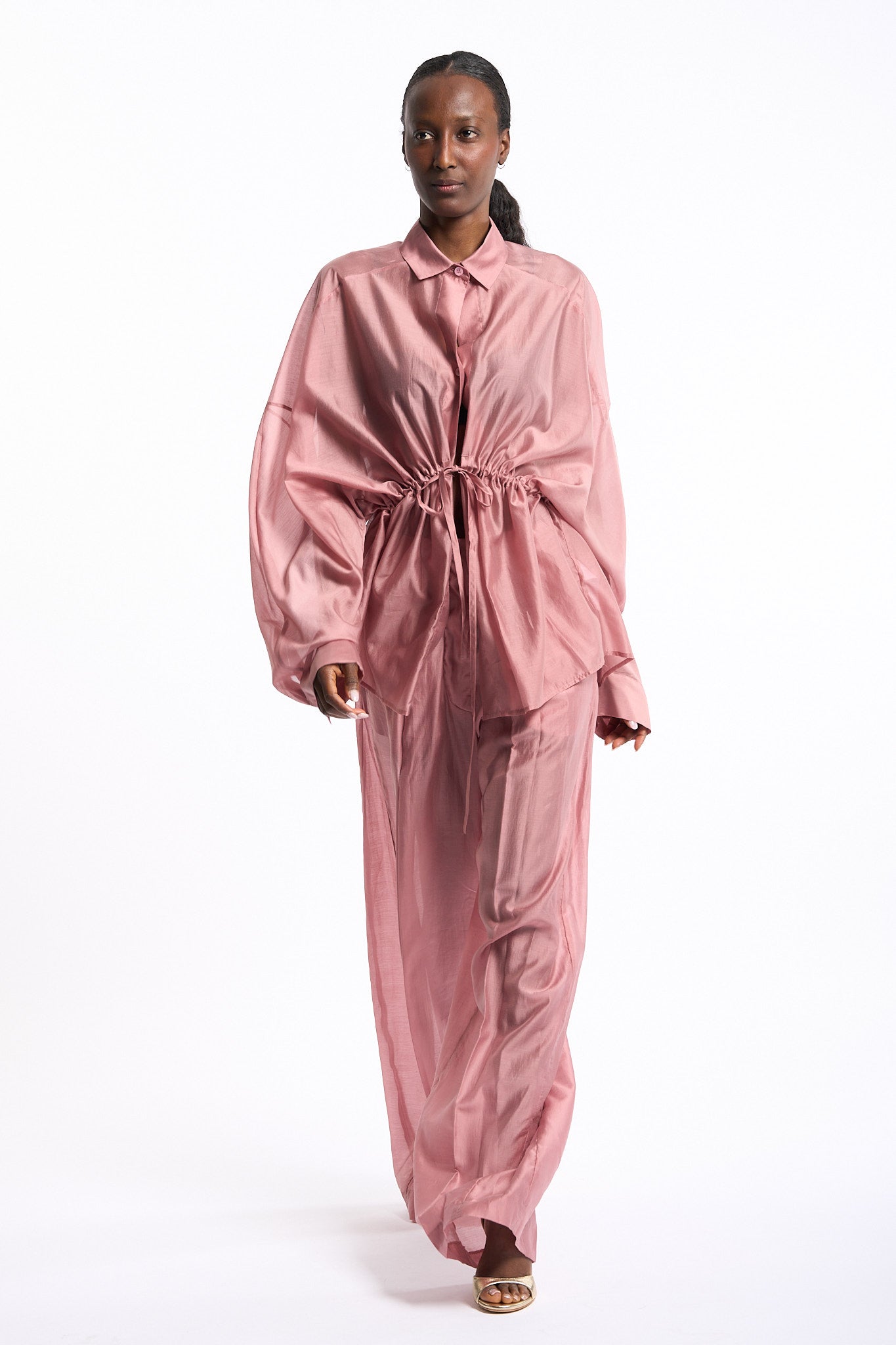 The latest Pantalone Billie Mussola Rosa Donna-1