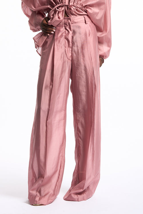The latest Pantalone Billie Mussola Rosa Donna-2