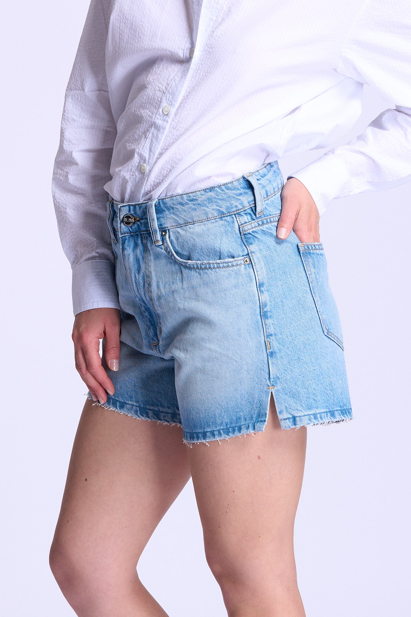 The nim Short Dora in Denim chiaro Donna-1