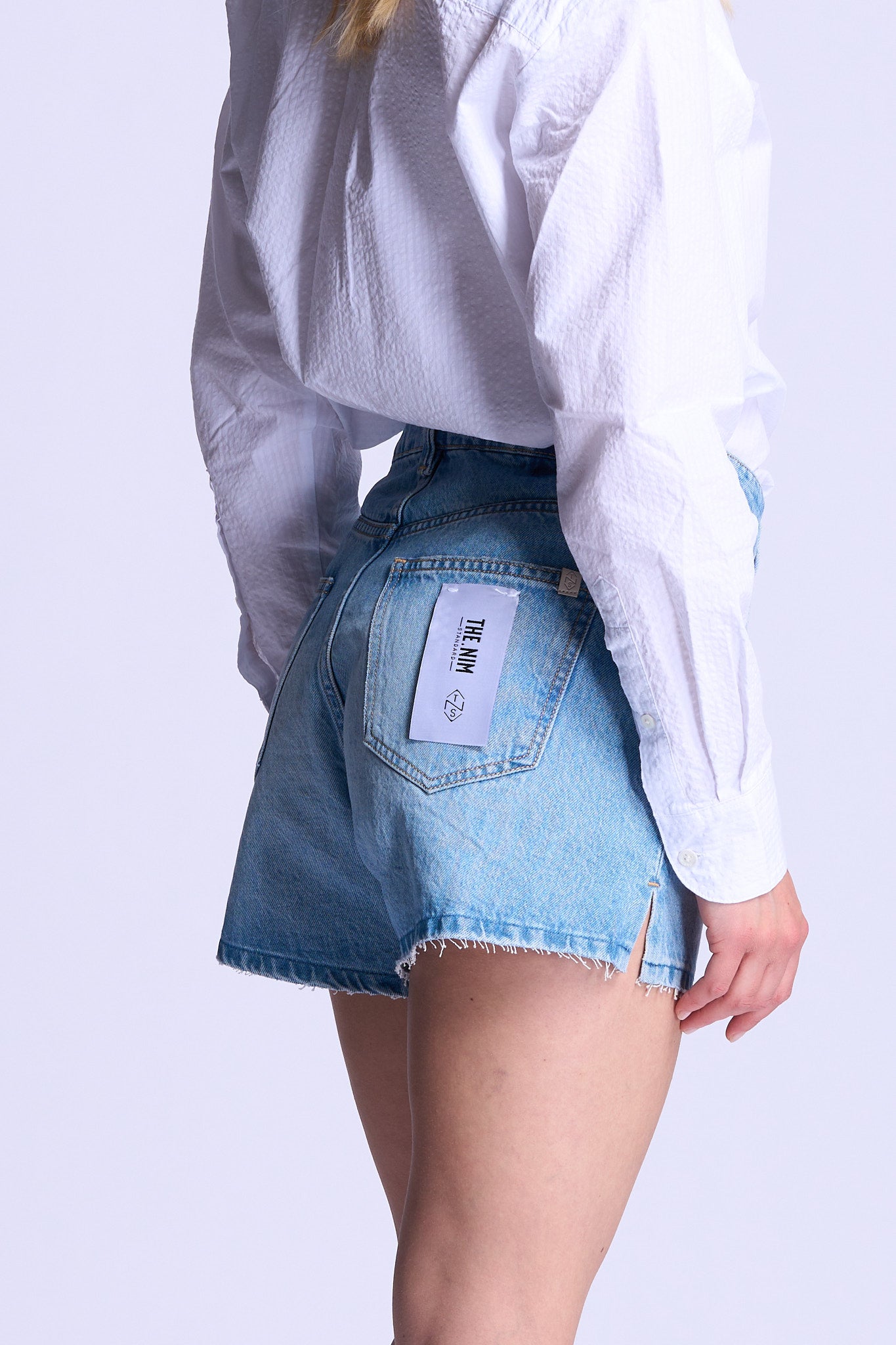 The nim Short Dora in Denim chiaro Donna-2