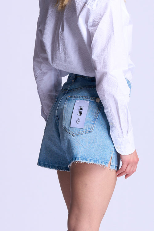 The nim Short Dora in Denim chiaro Donna-2