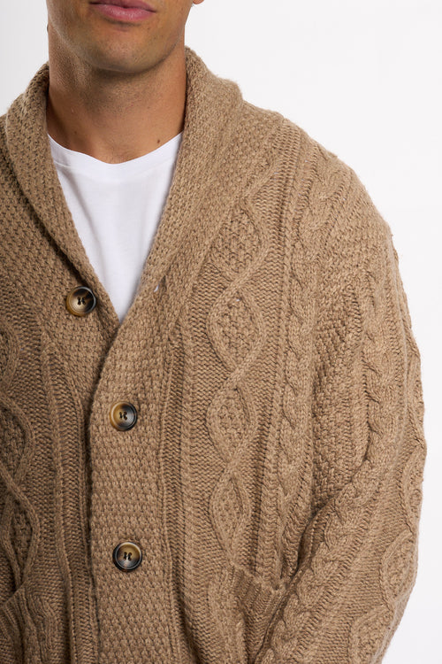 Tooco Cardigan Cashmere Mandorla Uomo-2