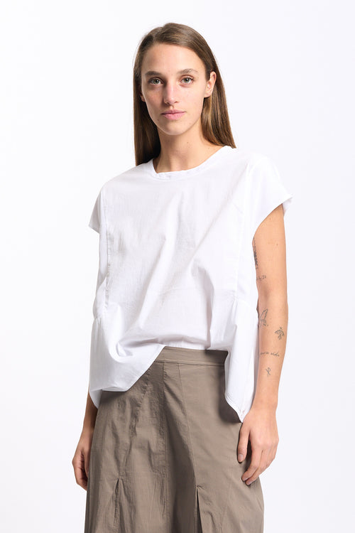 Transit Blusa Maniche Corte Bianco Donna