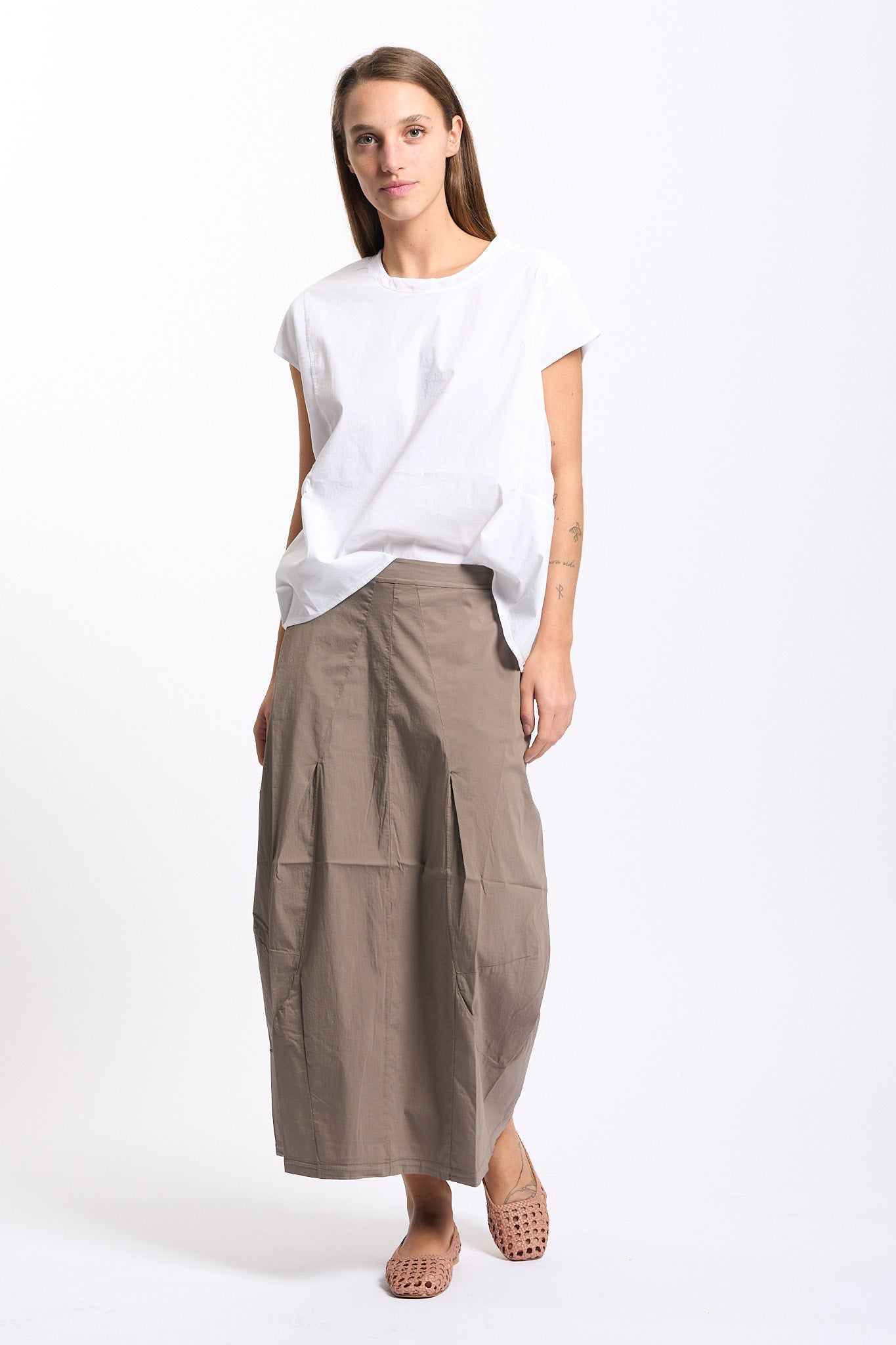 Transit Blusa Maniche Corte Bianco Donna-4