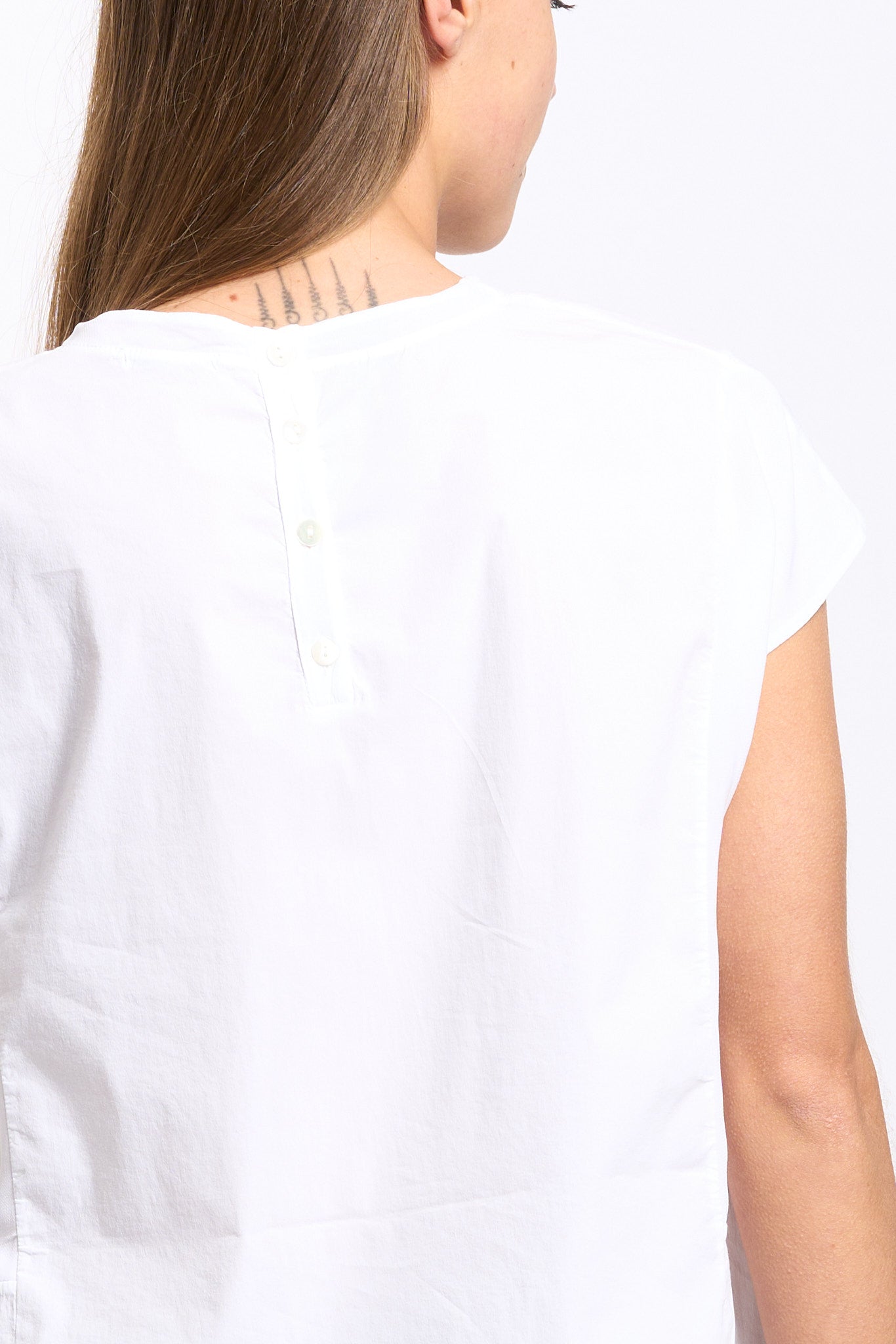 Transit Blusa Maniche Corte Bianco Donna-6
