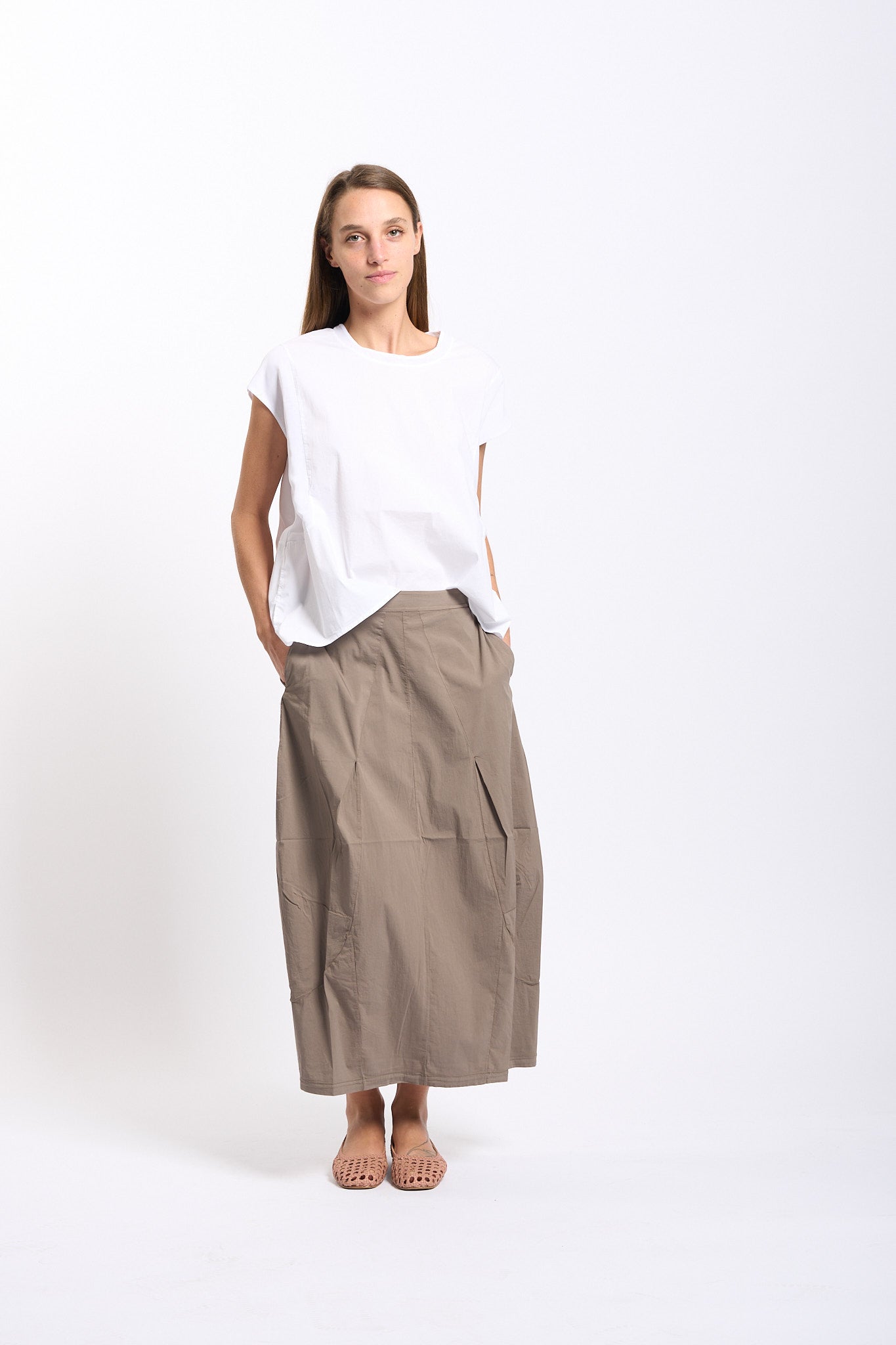 Transit Blusa Maniche Corte Bianco Donna-7