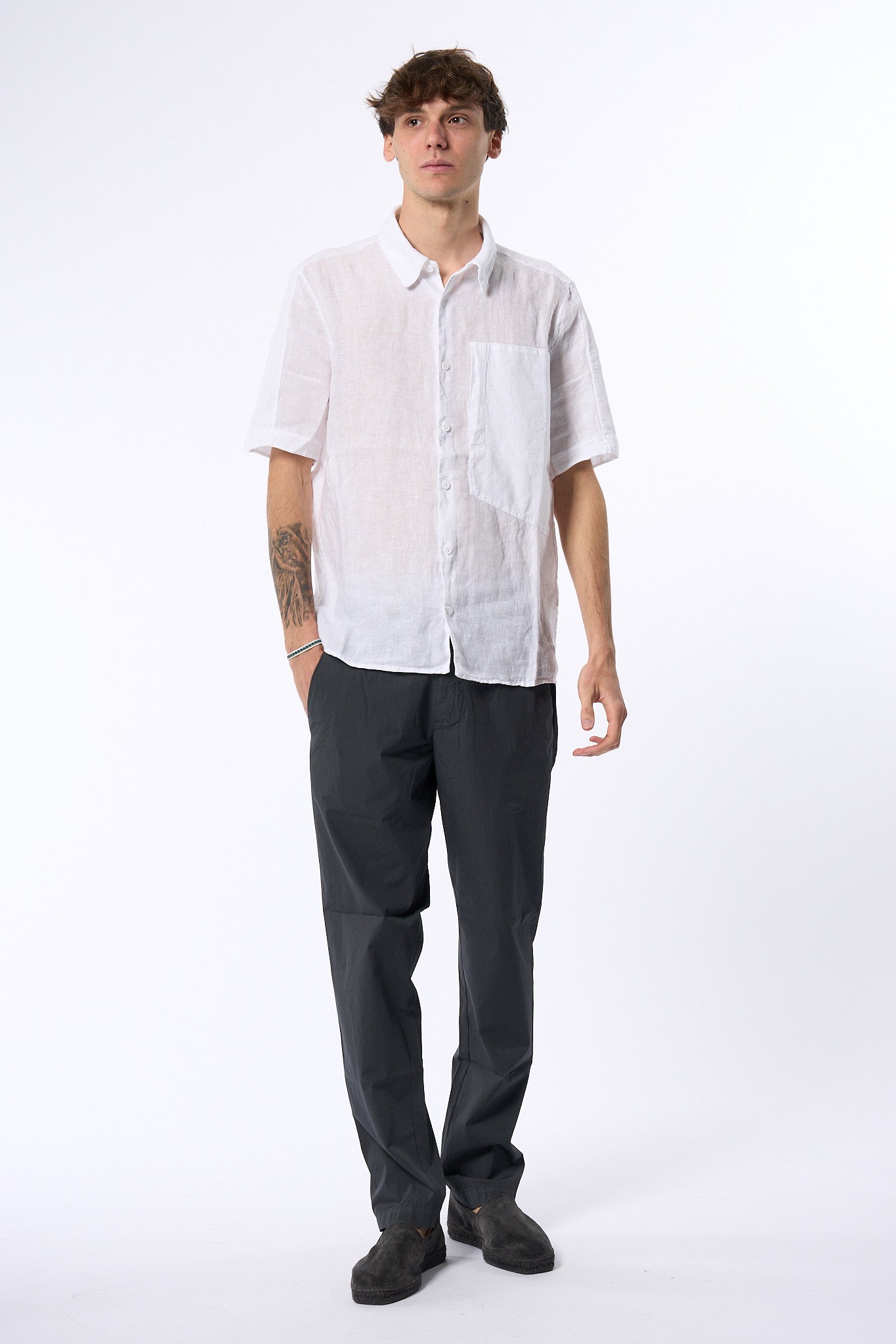 Transit Camicia Bianco Uomo-3
