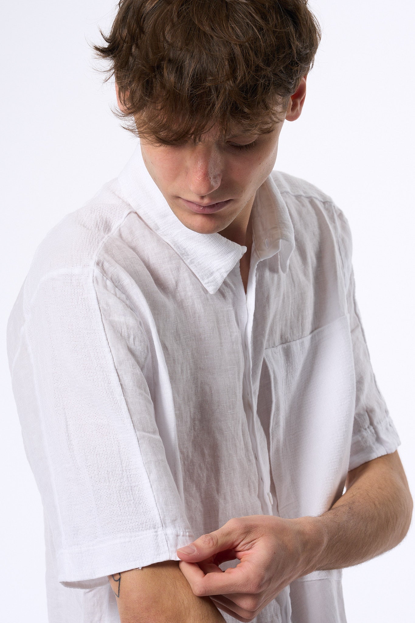 Transit Camicia Bianco Uomo-6