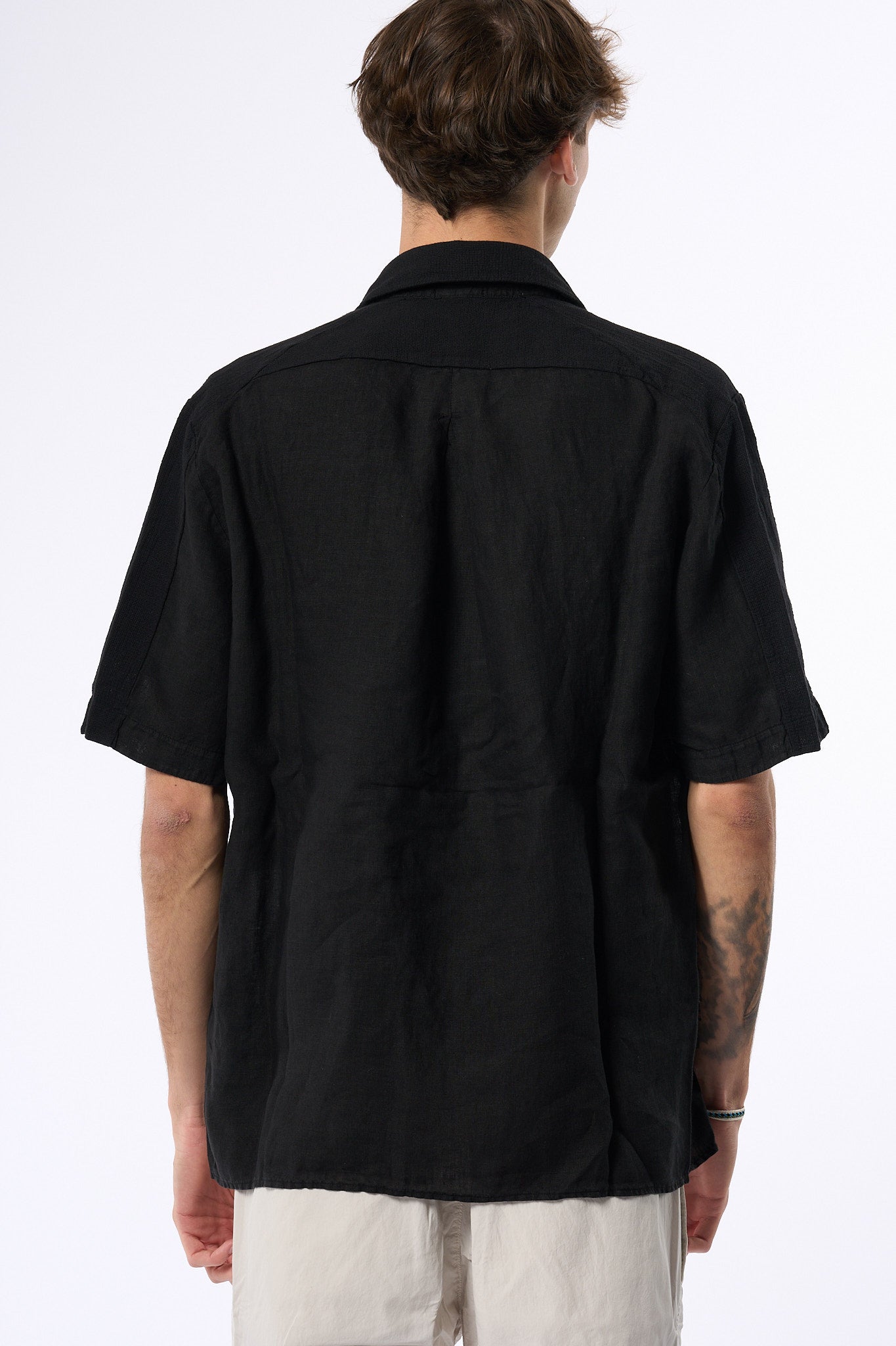 Transit Camicia Nero Uomo-5