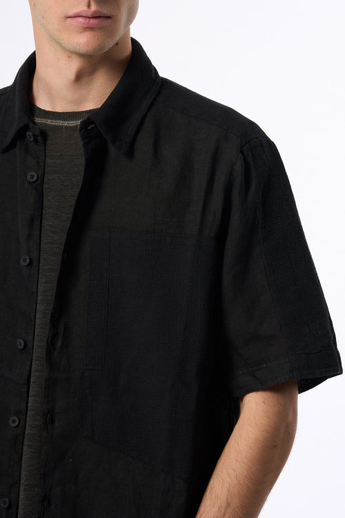 Transit Camicia Nero Uomo-2