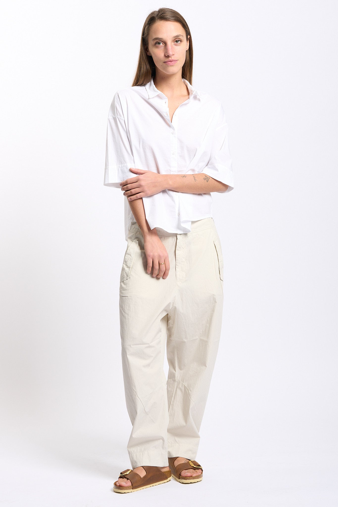 Transit Camicia Over Bianco Donna-3