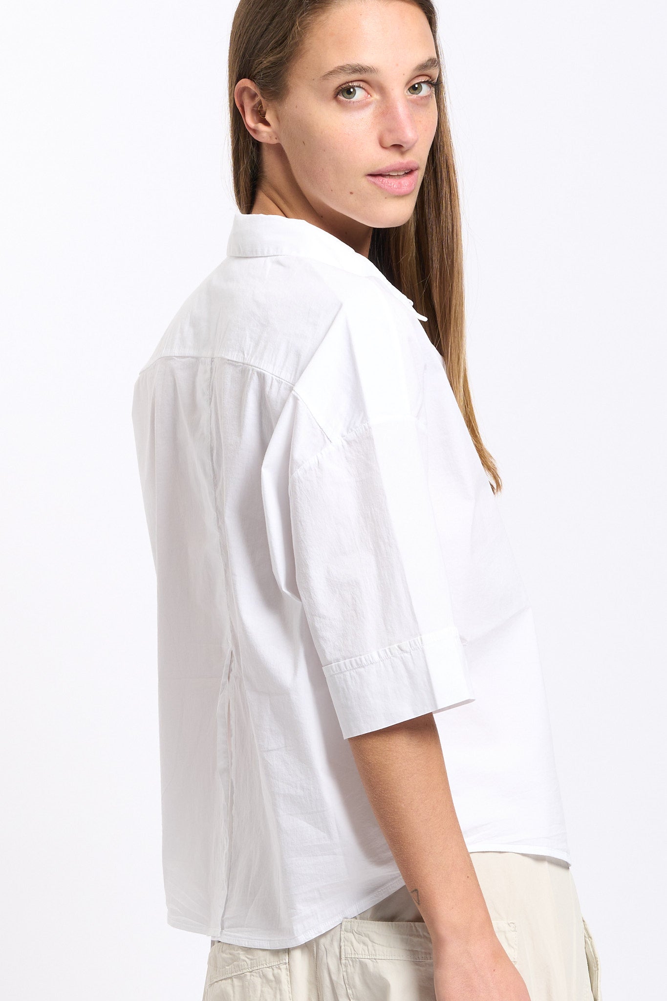 Transit Camicia Over Bianco Donna-6