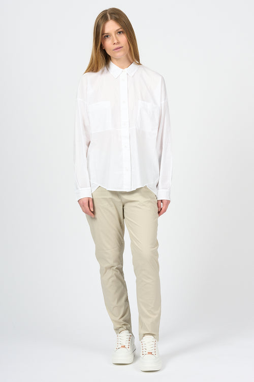 Transit Camicia Tasche Bianco Donna-2