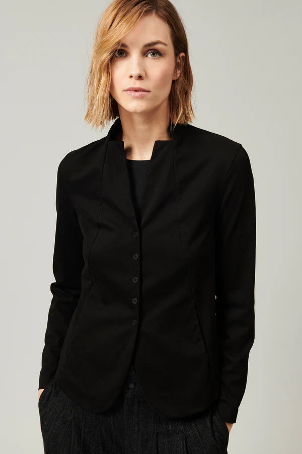 Transit Korean Jacket Black Women-2