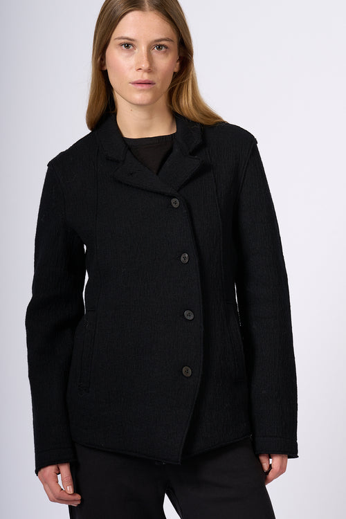 Transit Women's Black Boiled Wool Jacket