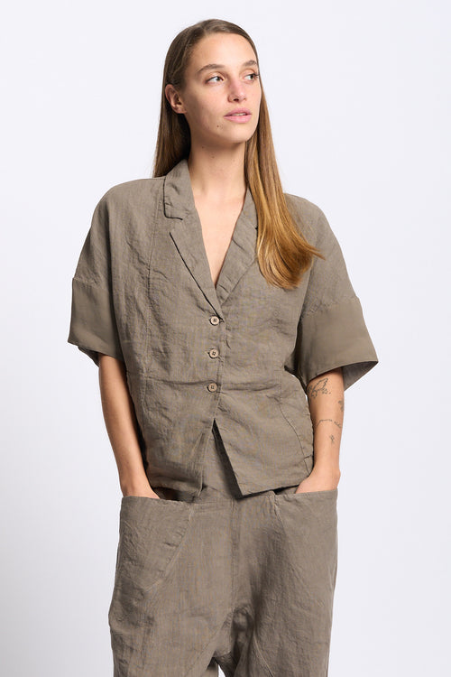 Transit Giacchino Corto Tortora Donna