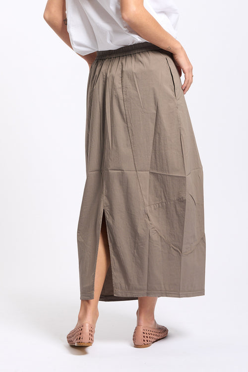 Transit Gonna Bombè Tortora Donna-2