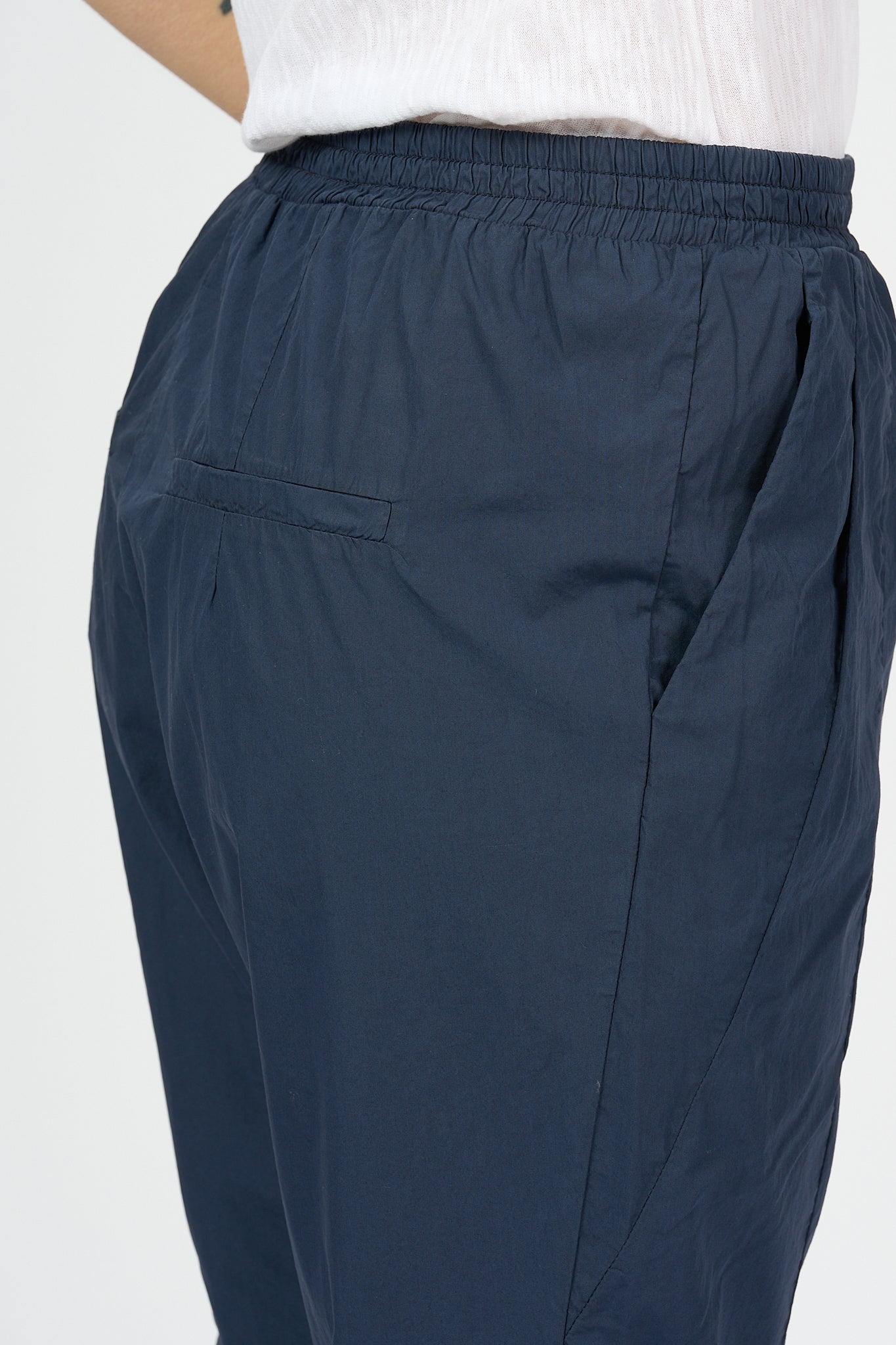 Transit Pantalone Cotone Blu Navy Donna-5