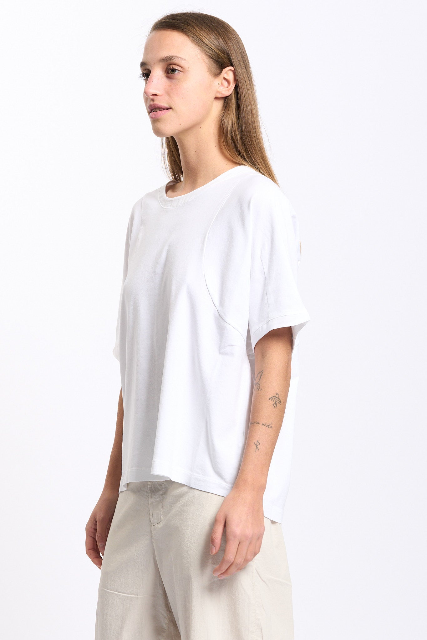Transit T-Shirt Oversize Bianco Donna-4