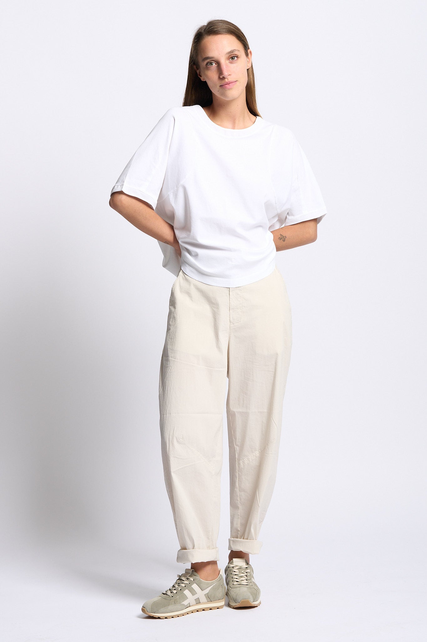 Transit T-Shirt Oversize Bianco Donna-7
