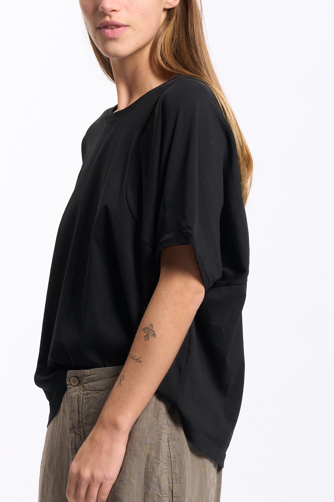 Transit T-Shirt Oversize Nero Donna-2
