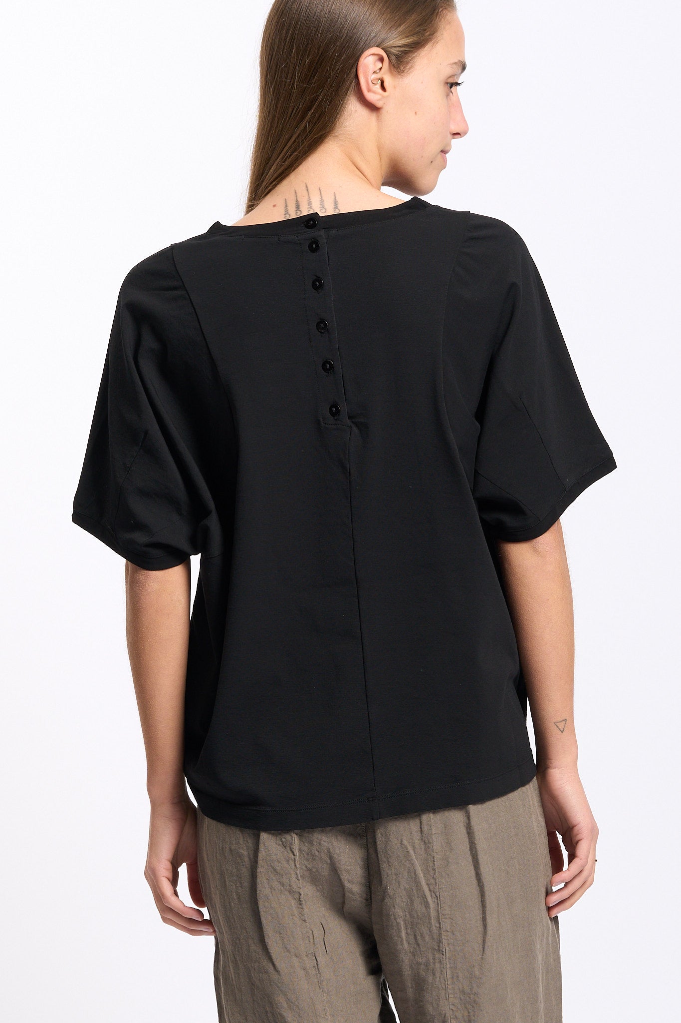 Transit T-Shirt Oversize Nero Donna-6