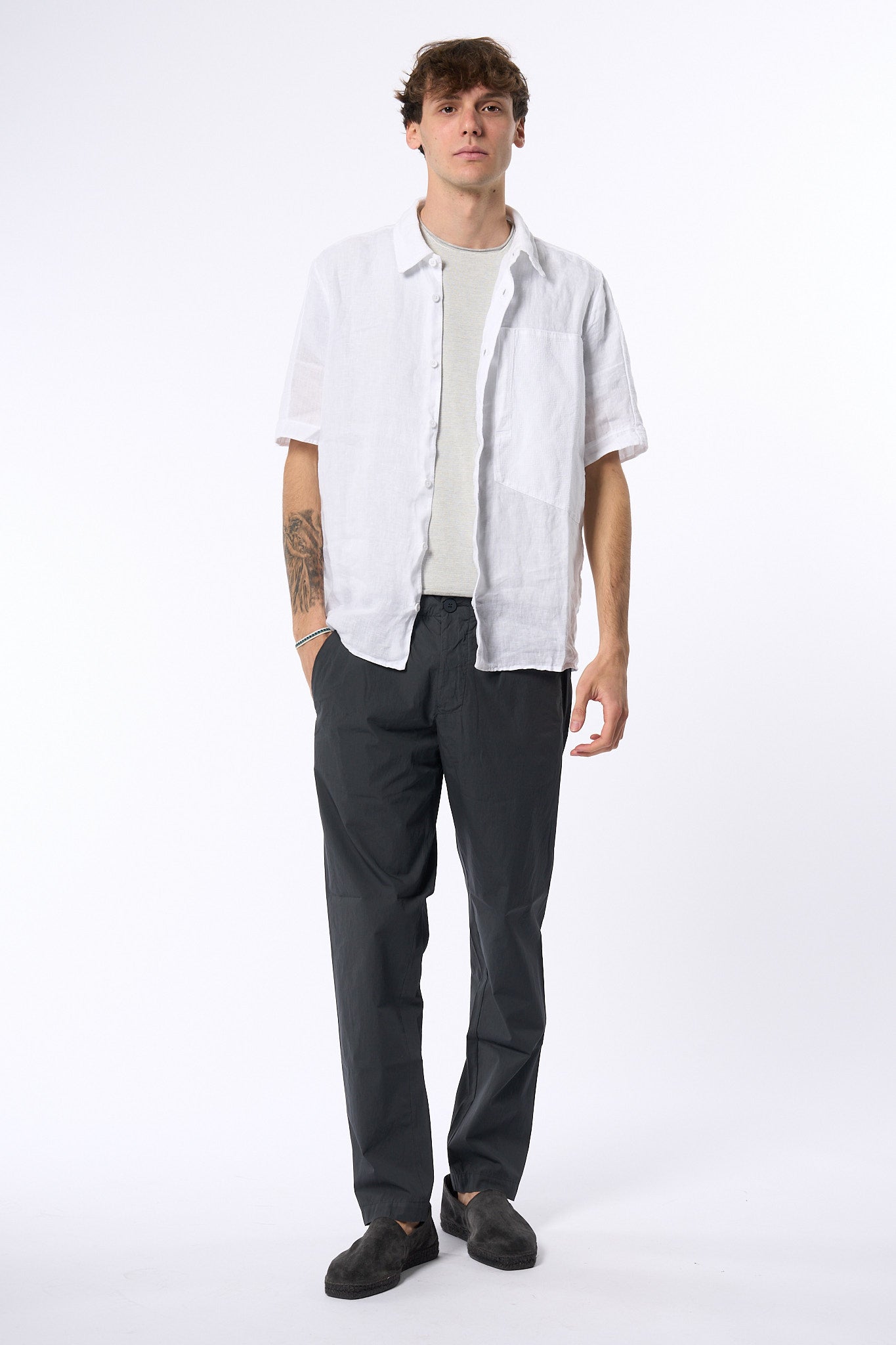 Transit Camicia Bianco Uomo-8
