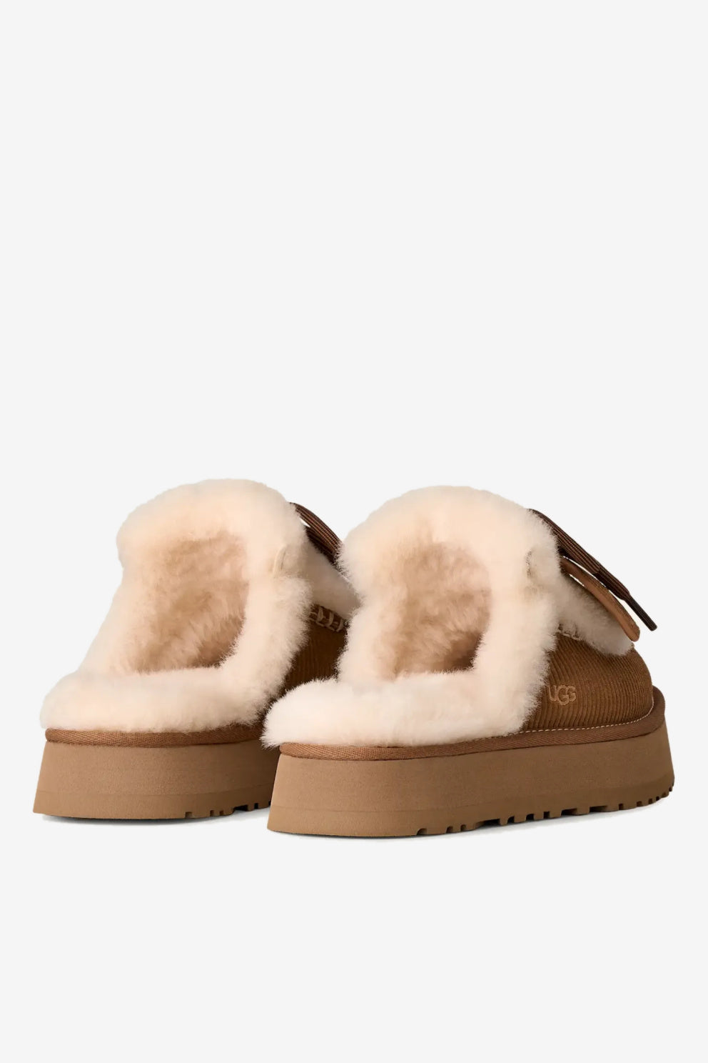 UGG Pantofola Disquette Heritage Costine Castagna Donna-4