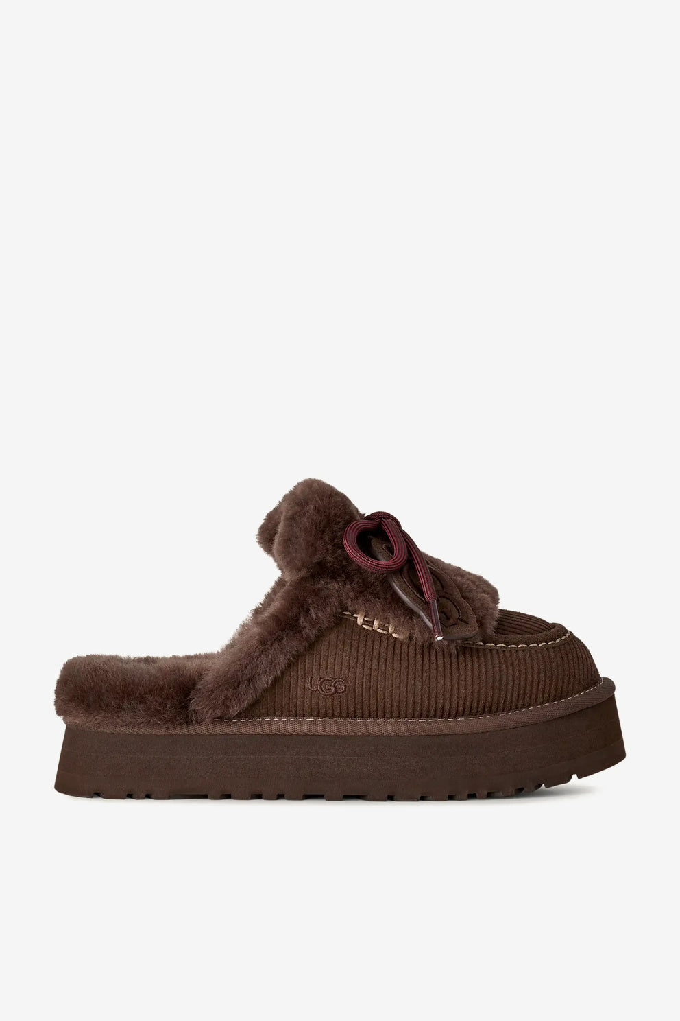 UGG Pantofola Disquette Heritage Costine Moro Donna-8