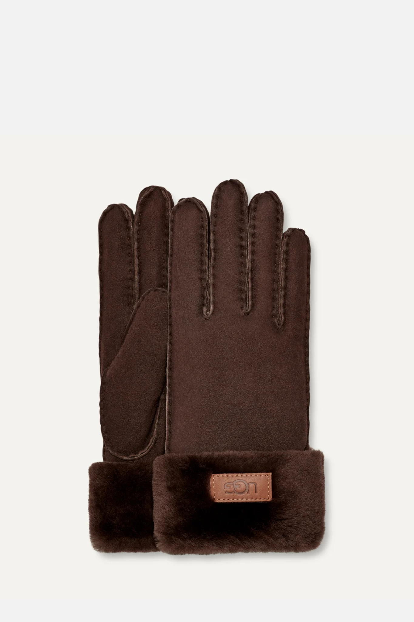 Ugg Gloves Chocolate Women-1