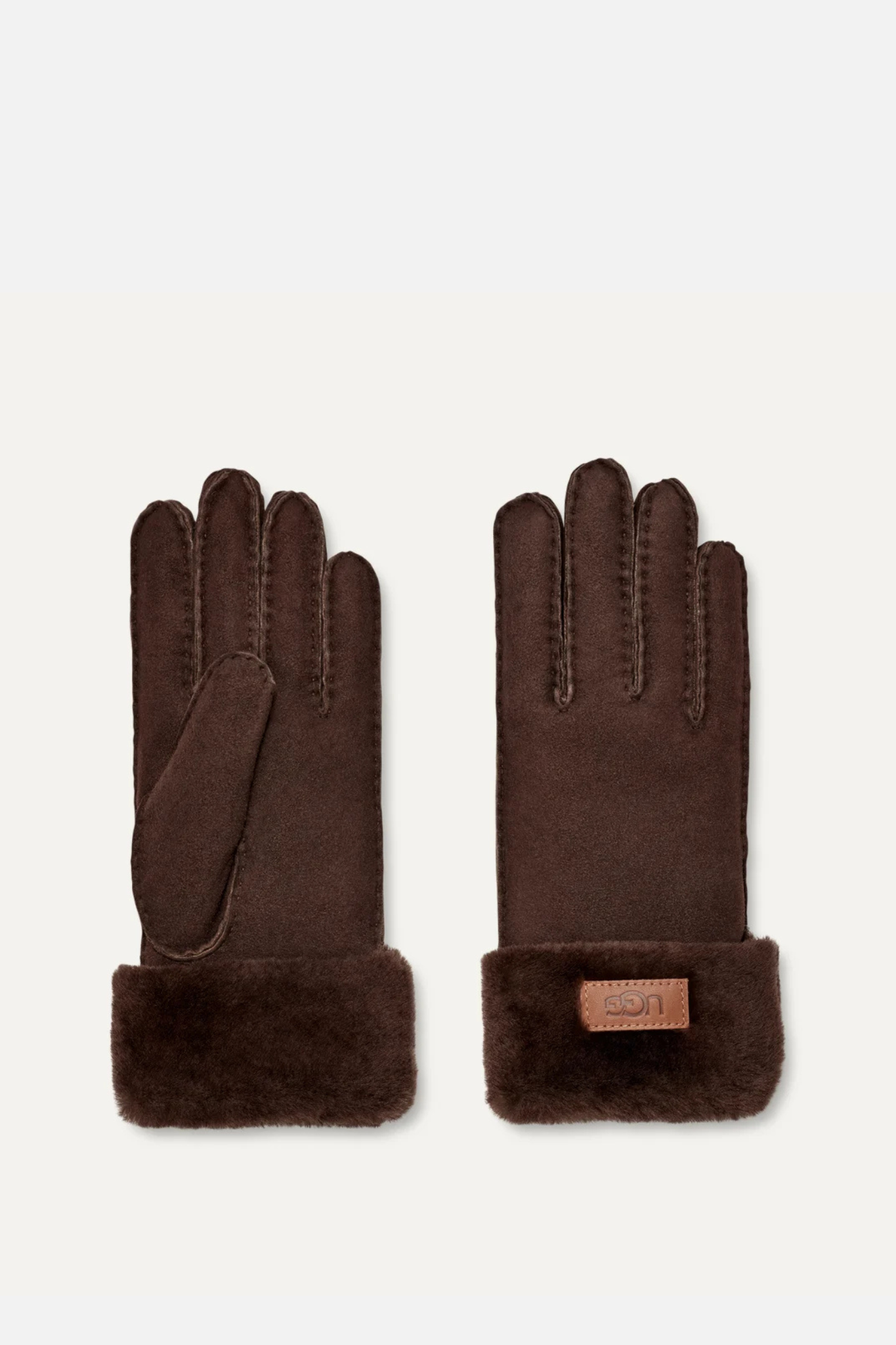 Ugg Gloves Chocolate Women-2