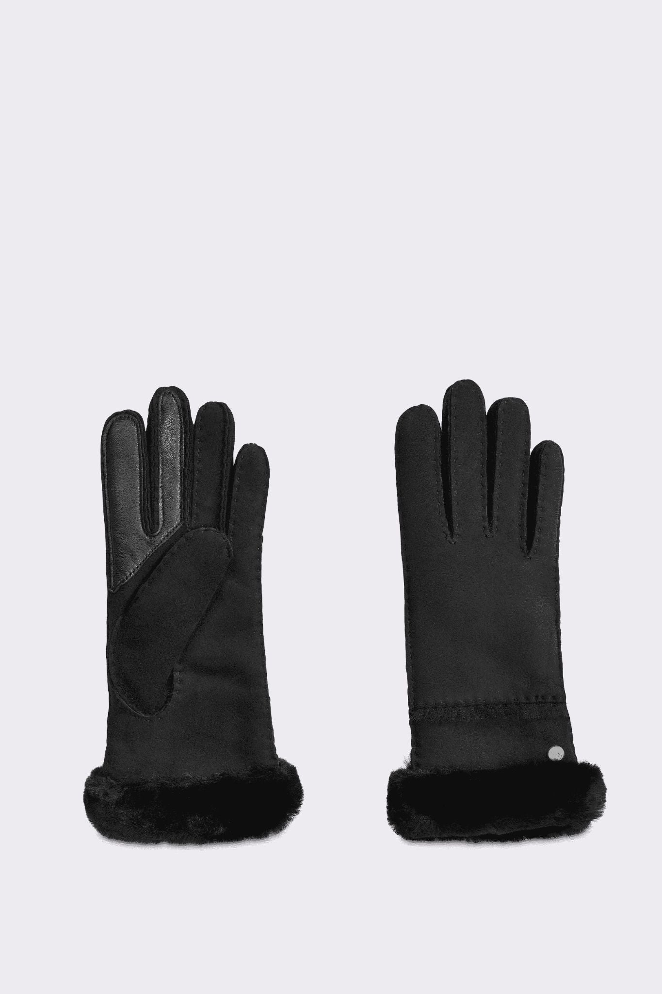 Ugg Guanti Montone Nero Donna-3