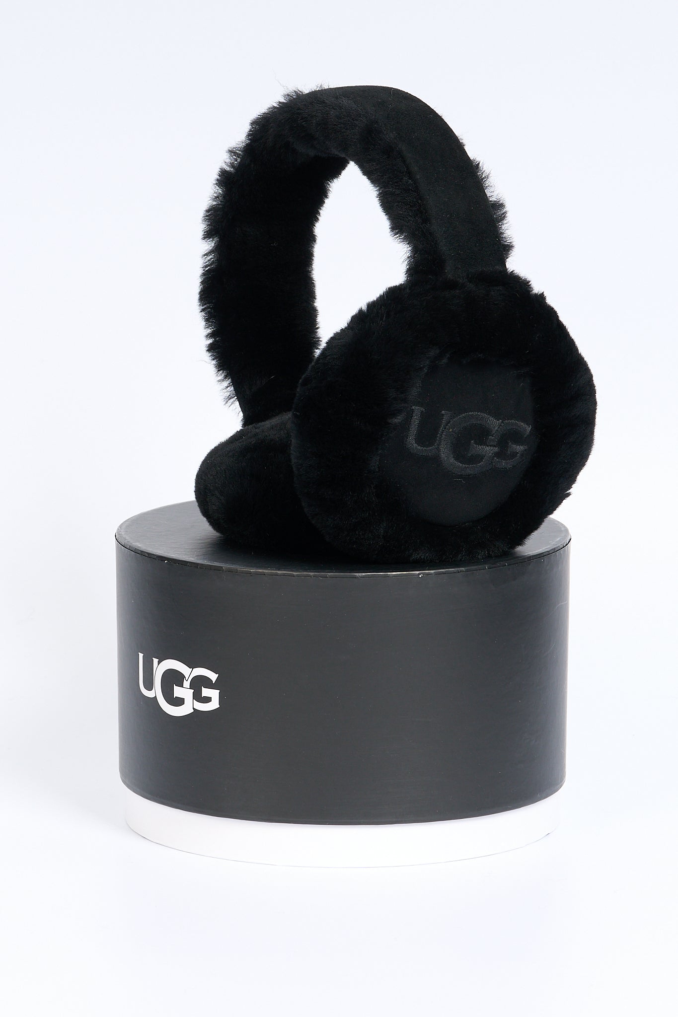 Ugg Paraorecchie in Montone Nero Donna-1