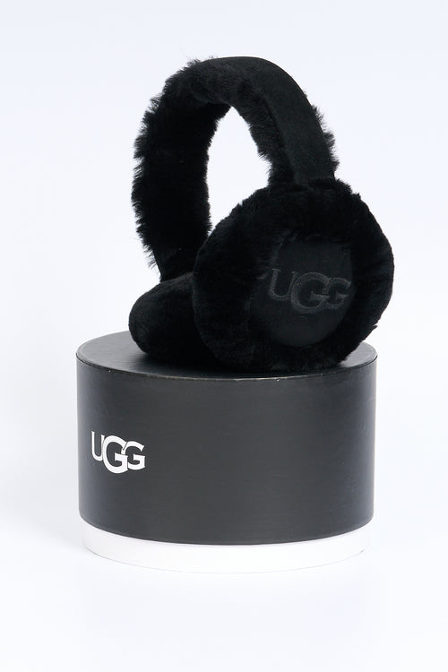 Ugg Paraorecchie in Montone Nero Donna