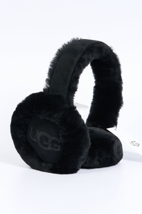 Ugg Paraorecchie in Montone Nero Donna-2