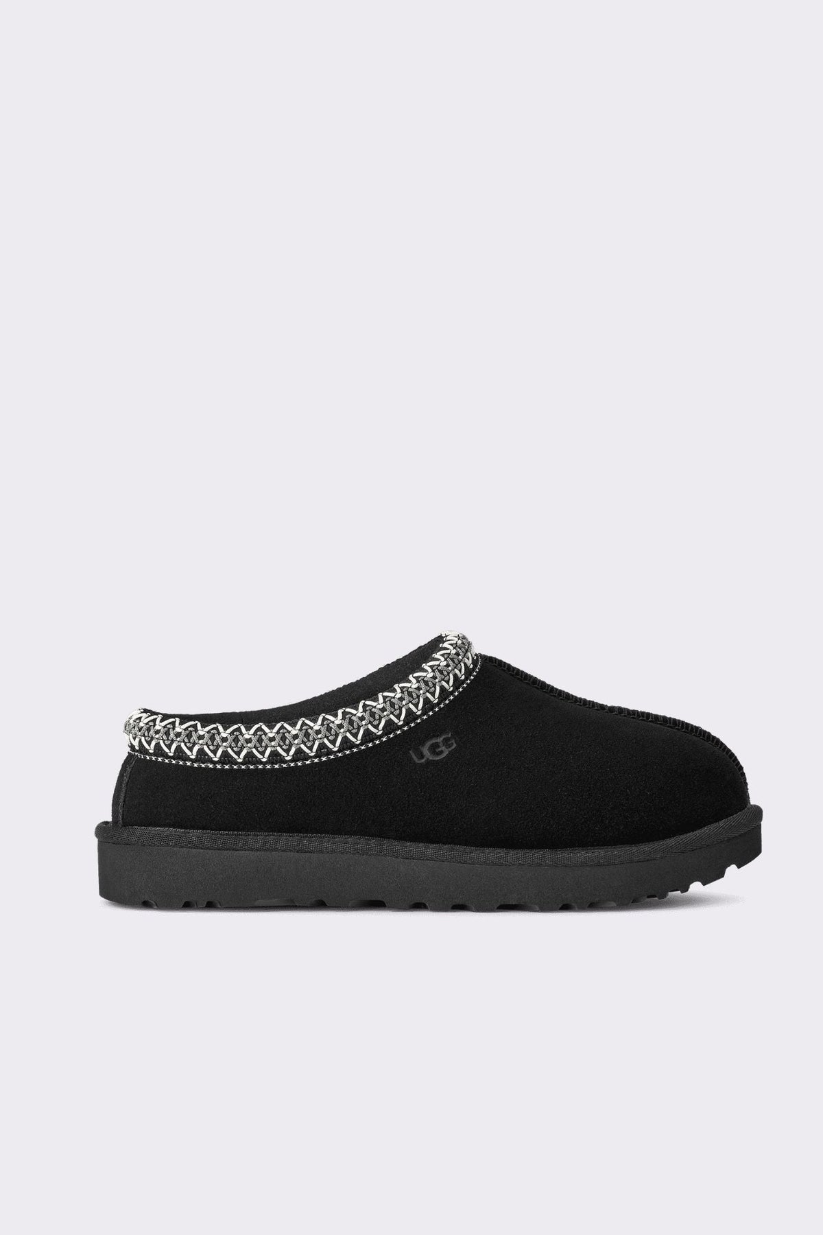 UGG Pantofola Tasman Nero Uomo con bordo intrecciato-7