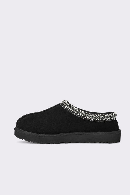 UGG Pantofola Tasman Nero Uomo con bordo intrecciato-2