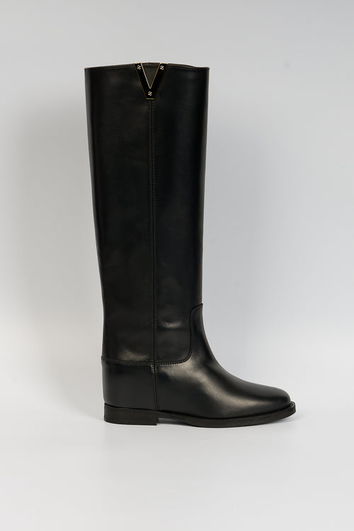 Via Roma 15 Boot V Gold Black Woman