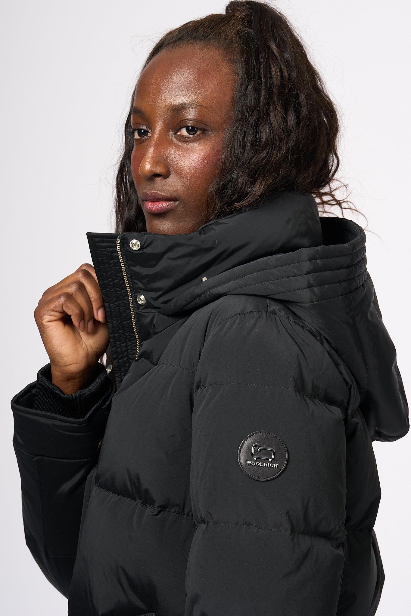 Woolrich Alsea Puffer Parka Black Women-10