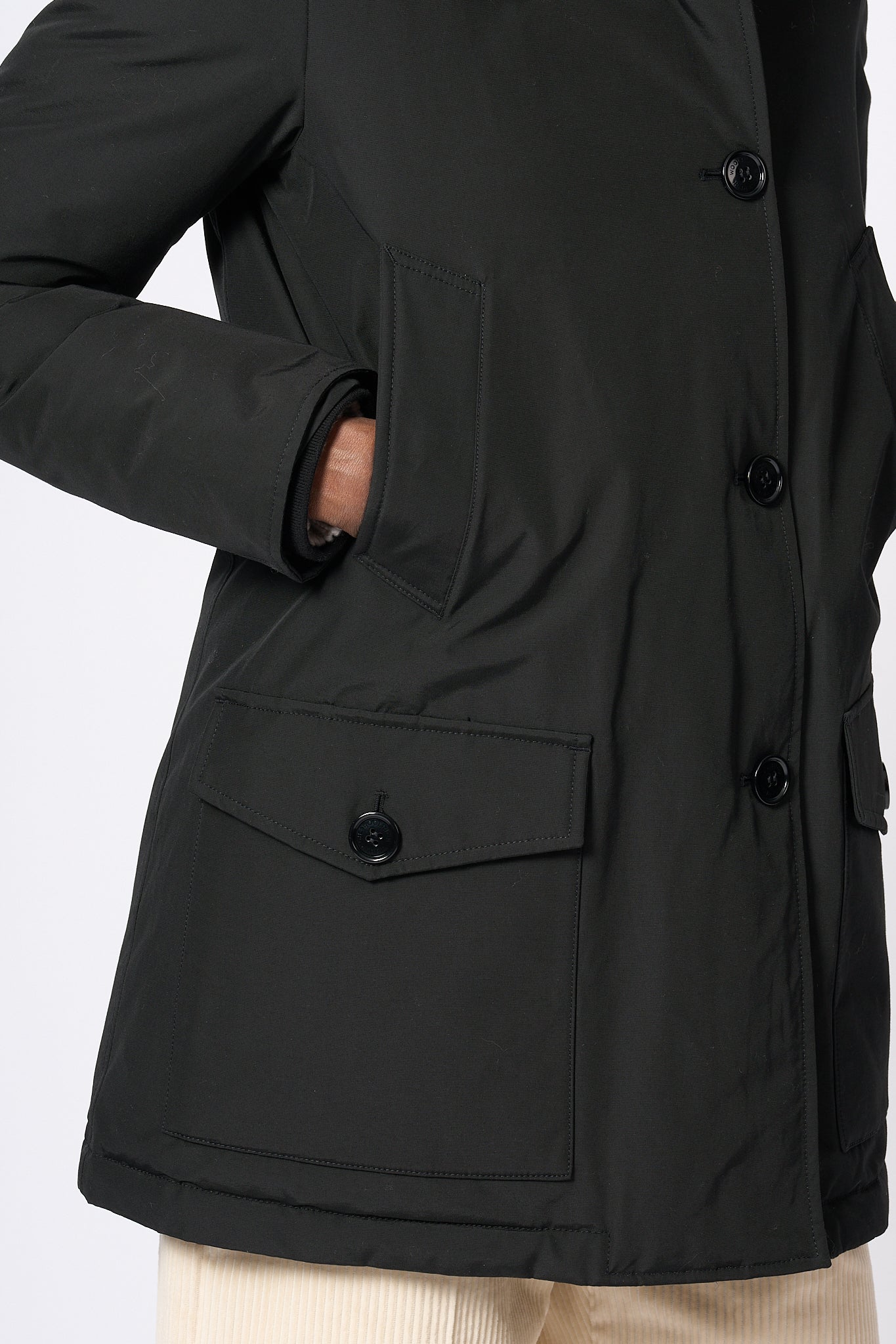 Woolrich Artic Raccoon Parka Nero Donna-11