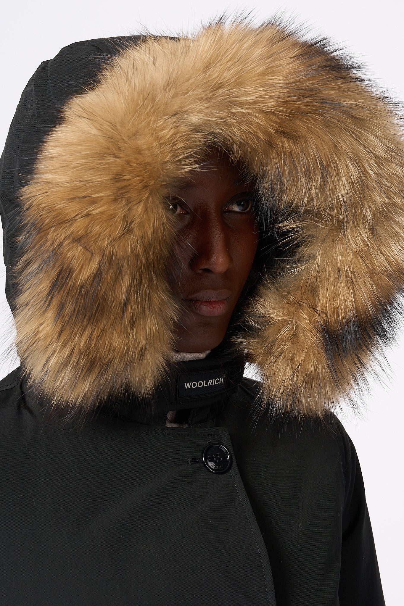 Woolrich Artic Raccoon Parka Nero Donna-10