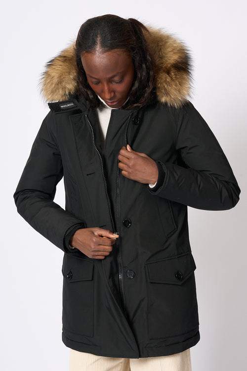 Woolrich Artic Raccoon Parka Nero Donna