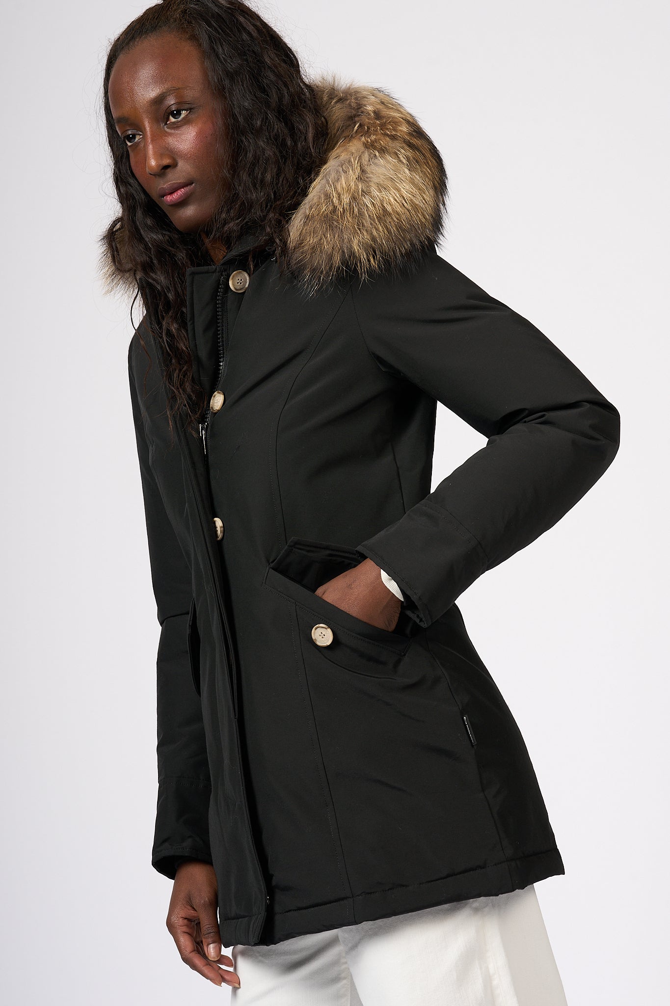 Woolrich Arctic Ramar Parka Black Women-7