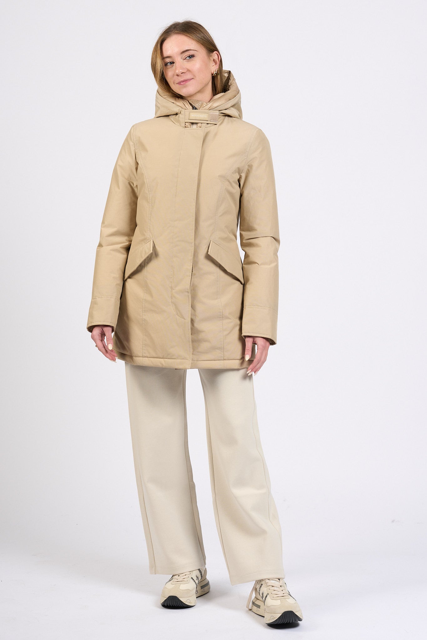 Woolrich Artic Parka Beige Donna-8