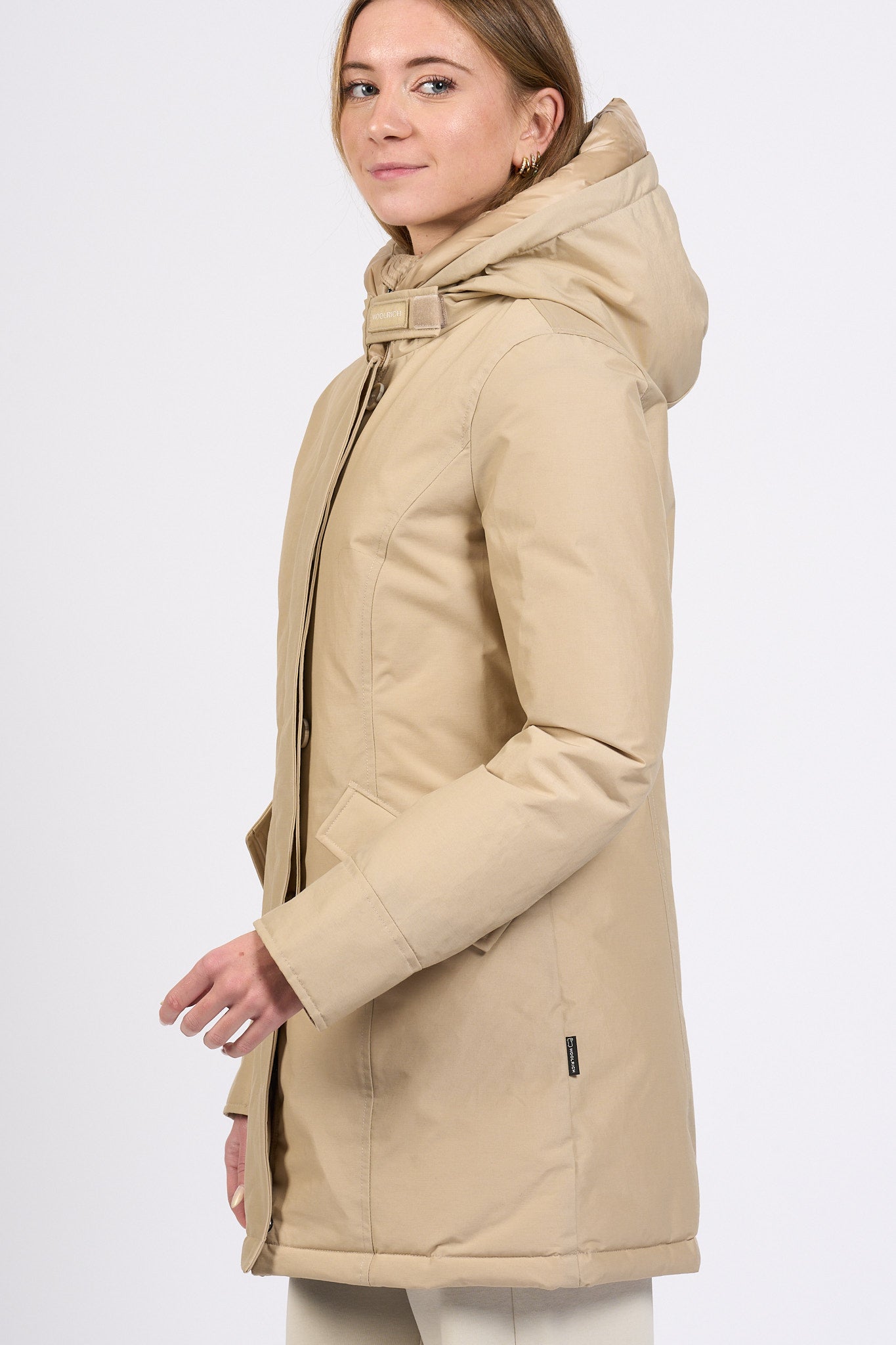 Woolrich Artic Parka Beige Donna-3